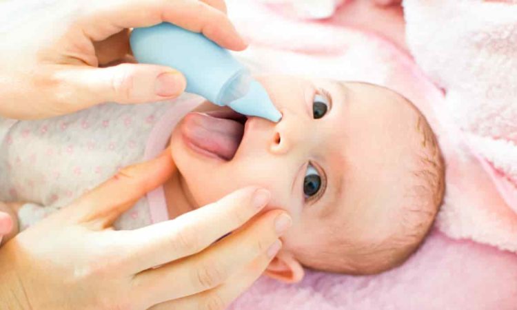 cuidados com o bebê durante um resfriado