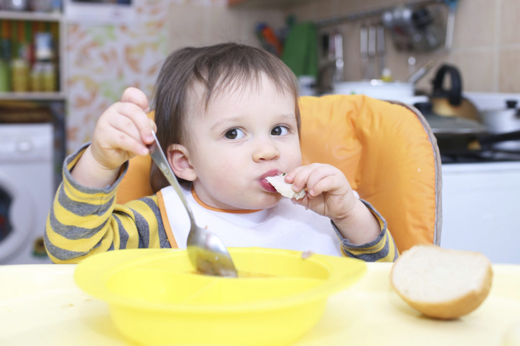 sempre ofereça alimentos novos